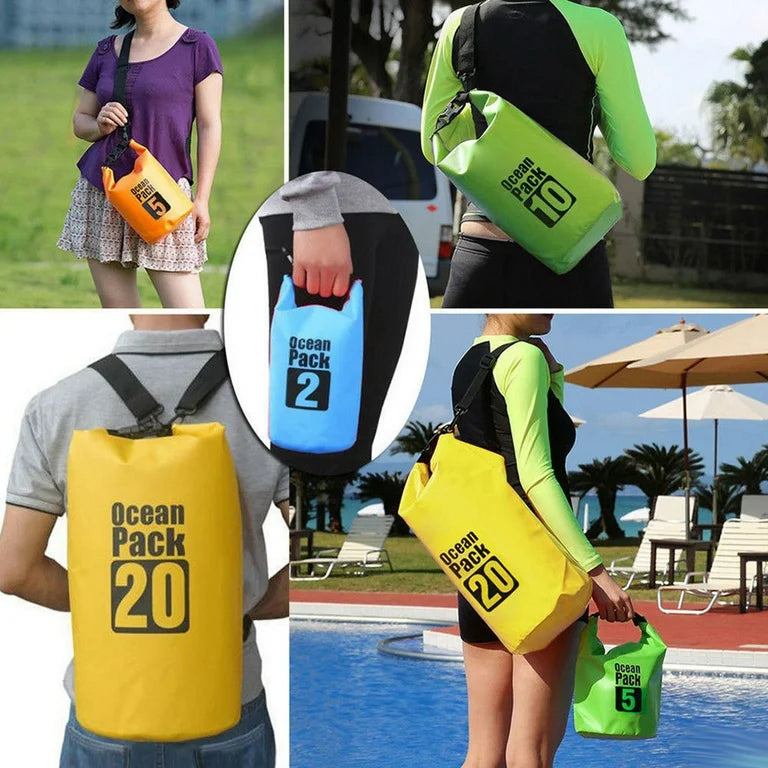 Waterproof Ocean Pack 20L – Durable Travel & Outdoor Dry Bag for Hiking, Camping, and Adventure (Pack of 1)