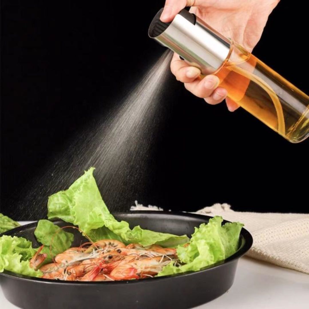 100ML Glass Oil Spray Bottle – Refillable Cooking Oil Sprayer for Kitchen Use (Pack of 1)