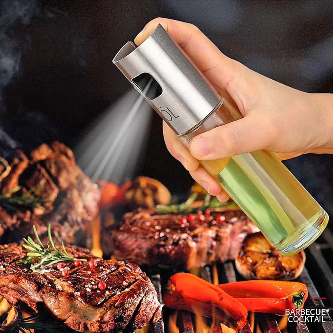 100ML Glass Oil Spray Bottle – Refillable Cooking Oil Sprayer for Kitchen Use (Pack of 1)
