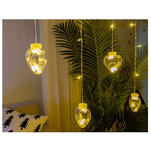 LoveGlow Heart Hanging 12 LED Lights – Romantic String Light for Bedroom, Party & Home Décor