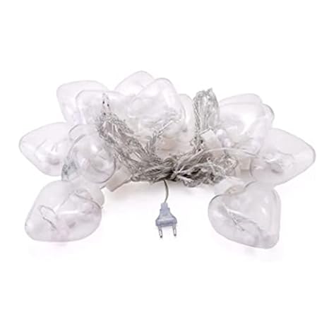 LoveGlow Heart Hanging 12 LED Lights – Romantic String Light for Bedroom, Party & Home Décor