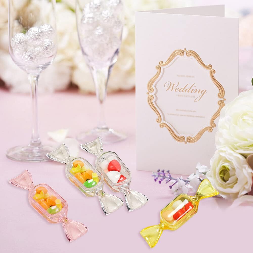 10 Pcs Mini Jewelry Organizer Box – Transparent Candy Shaped Storage Case for Rings, Earrings & Accessories
