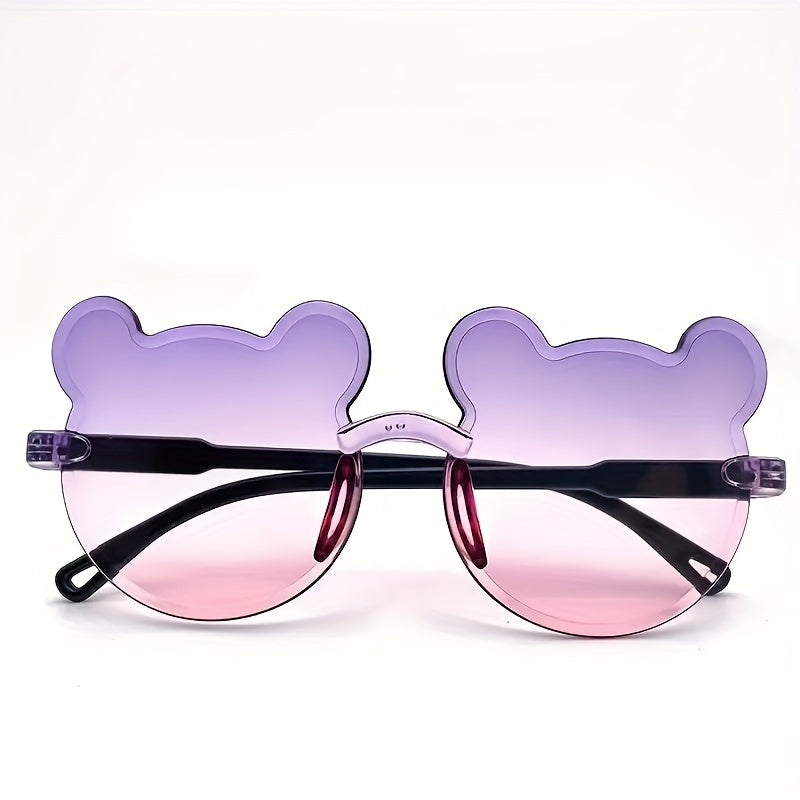 1 Pc Cute Bear Glasses for Youngsters, Boys and Girls Photo Decorative Glasses