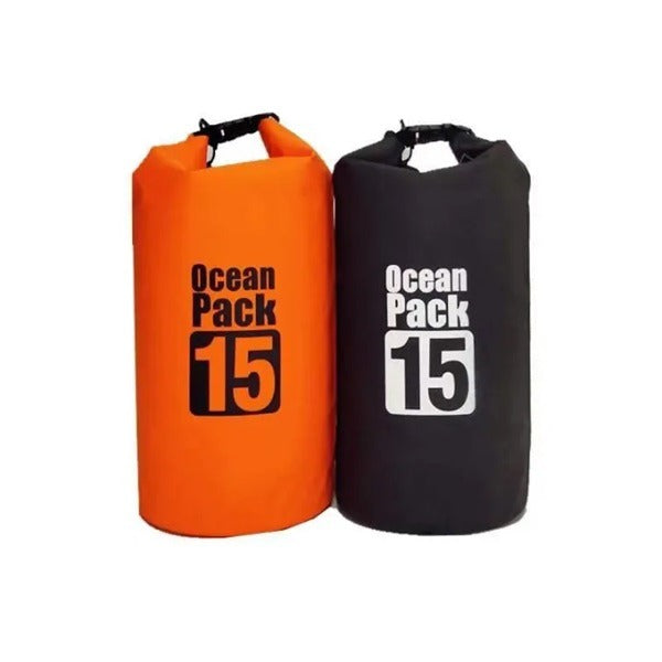 Waterproof Ocean Pack 15L – Durable Dry Bag for Travel, Outdoor, Water Sports & Adventure (Random color-Pack of 1)