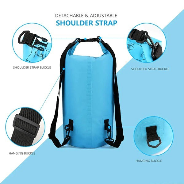 Waterproof Ocean Pack 15L – Durable Dry Bag for Travel, Outdoor, Water Sports & Adventure (Random color-Pack of 1)