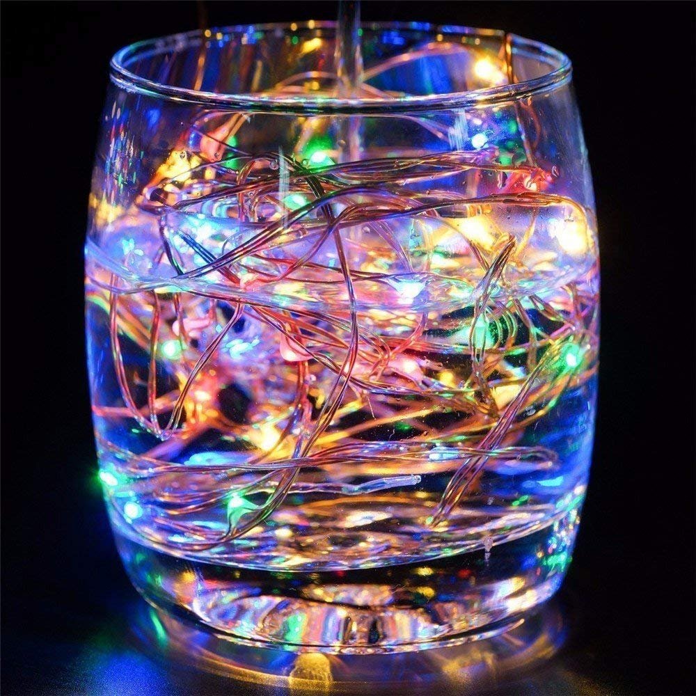 LED String Fairy Lights – Multi-Color Decorative Lights Without Star, Indoor & Outdoor Use (Pack of 1)