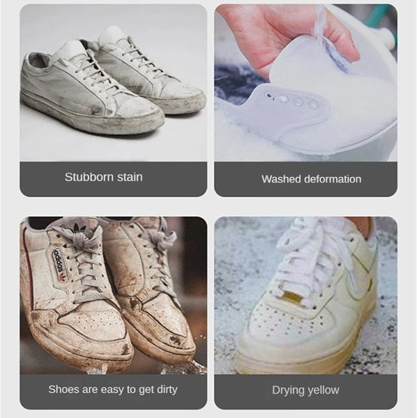 White Shoe Cleaning Cream, Whitening and Yellowing Maintenance for White Shoes, Leather, Sports Shoes, Leather Bags