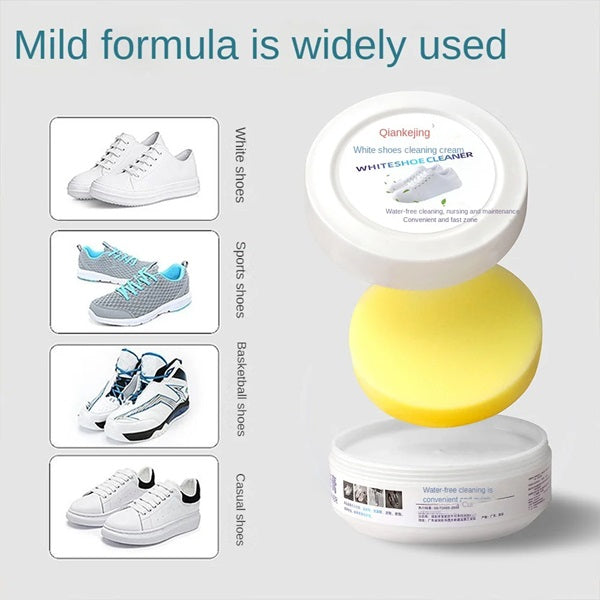 White Shoe Cleaning Cream, Whitening and Yellowing Maintenance for White Shoes, Leather, Sports Shoes, Leather Bags