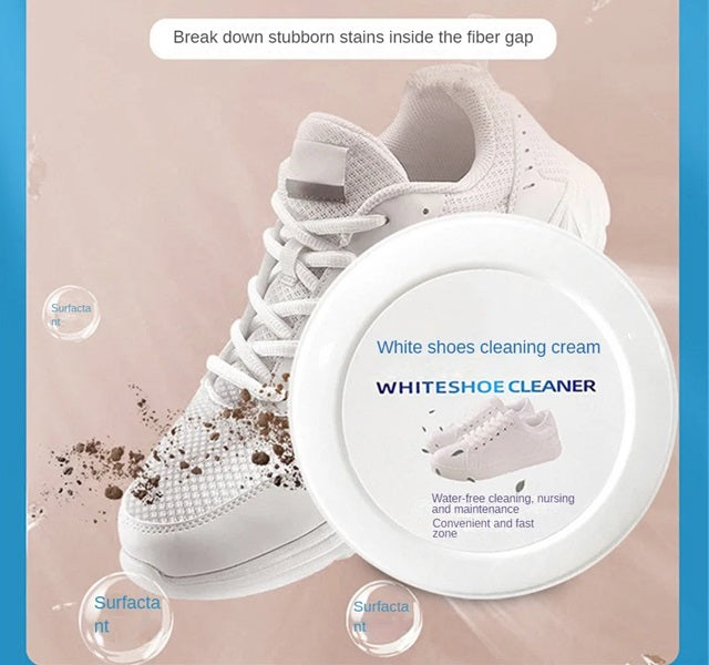 White Shoe Cleaning Cream, Whitening and Yellowing Maintenance for White Shoes, Leather, Sports Shoes, Leather Bags