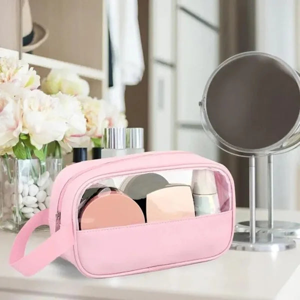 Waterproof Travel Cosmetic Makeup Bag – Portable Toiletry Organizer Pouch for Women (Pack of 1)