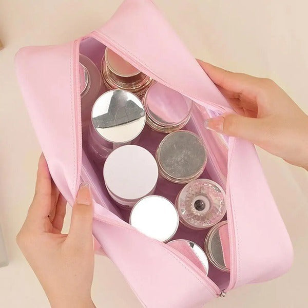 Waterproof Travel Cosmetic Makeup Bag – Portable Toiletry Organizer Pouch for Women (Pack of 1)