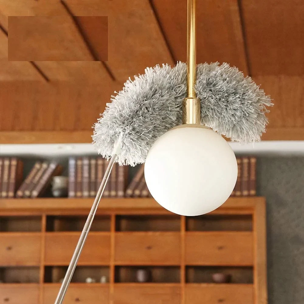 Extendable Microfiber Feather Duster - Telescopic Cleaning Brush for Dust, Cobwebs & Hard-to-Reach Areas (Pack of 1)