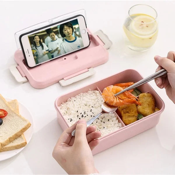 1000ml Lunch Box With Spoon & Fork