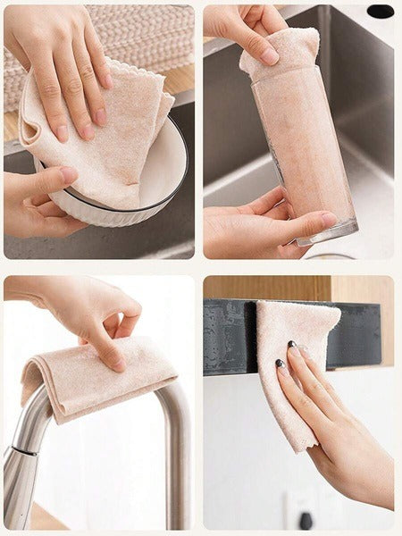 10pcs Multifunctional Oil Absorbing Cleaning Cloth (Big) for Kitchen Cleaning