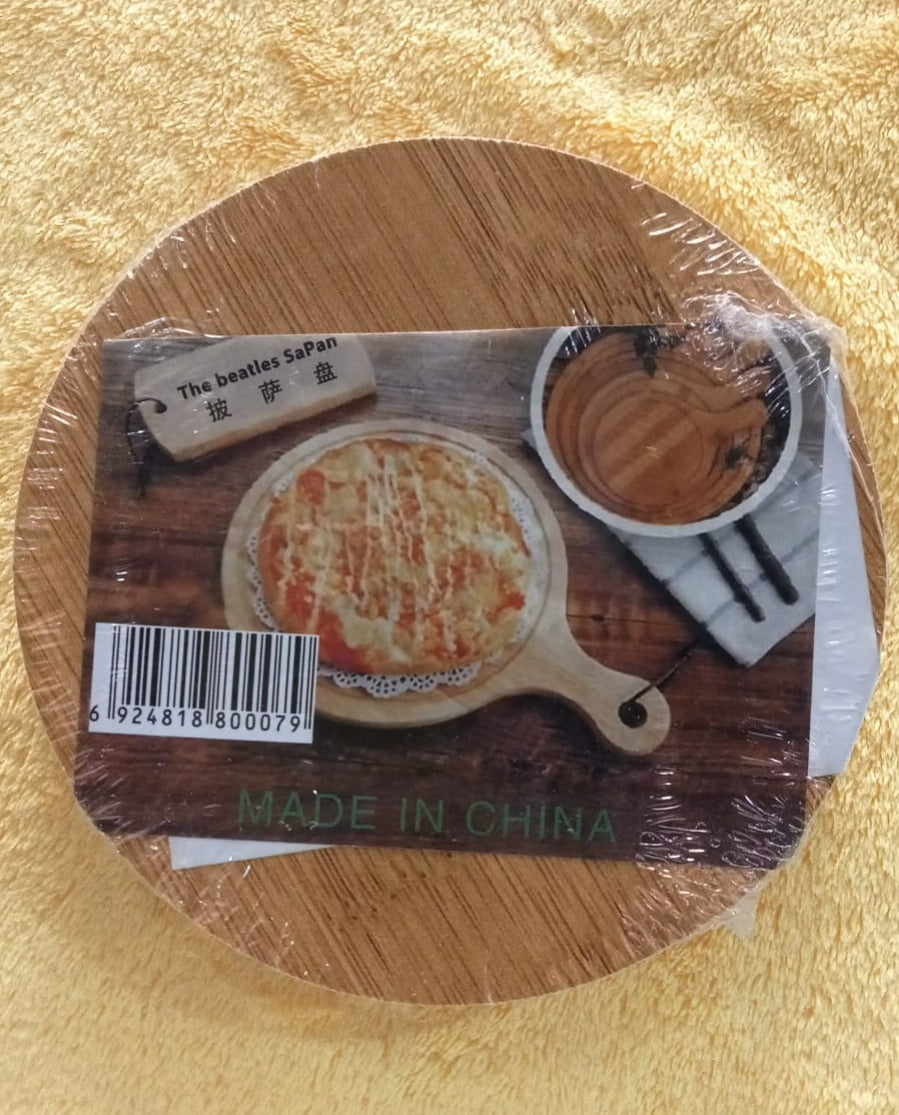 Wood Serving Round Plate