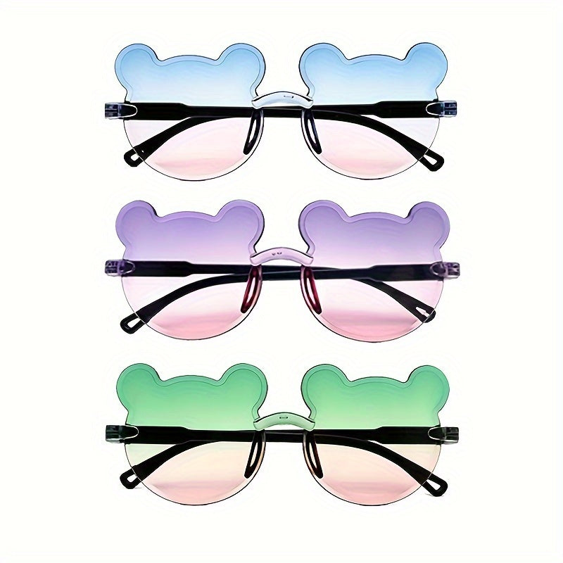 1 Pc Cute Bear Glasses for Youngsters, Boys and Girls Photo Decorative Glasses