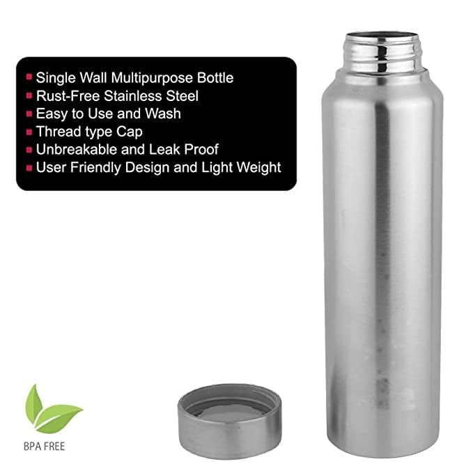 1000ml N1 Stainless Steel Water Bottle – Leak-Proof, Durable, and Portable (Pack of 1)