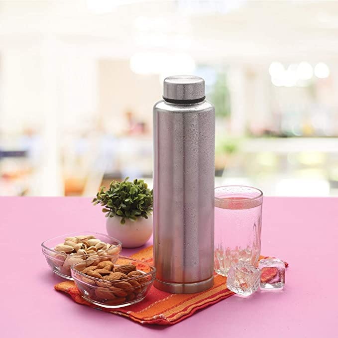 1000ml Stainless Steel Water Bottle – Leak-Proof, Durable & Reusable Bottle for Home, Office & Travel (Set of 4 Pcs)