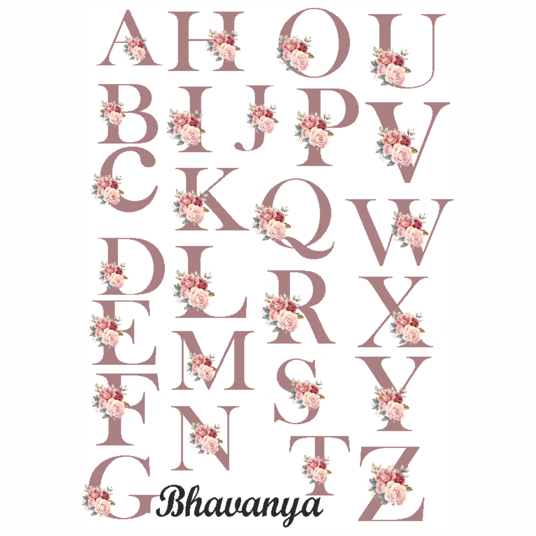 Customised Jewellery Box - Portable Mini Travel Jewellery Box - Initial + Name (Random Color Box)