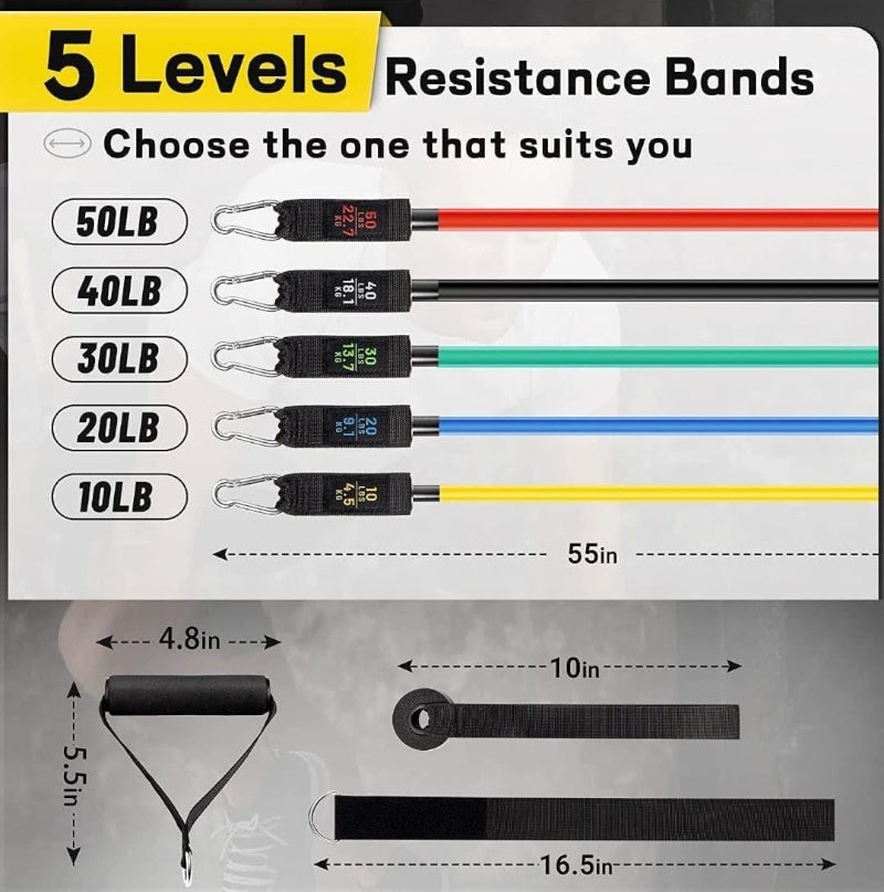 The Athlete’s Choice: Run Resistance Band Set for Heavy Workout (Premium Product for Premium People)