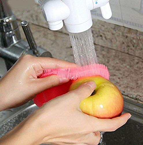 1 Pc Cleaning Supplies Sponges Silicone Scrubber for Kitchen Non Stick Dishwashing & Baby Care Sponge Brush Household Health Tool