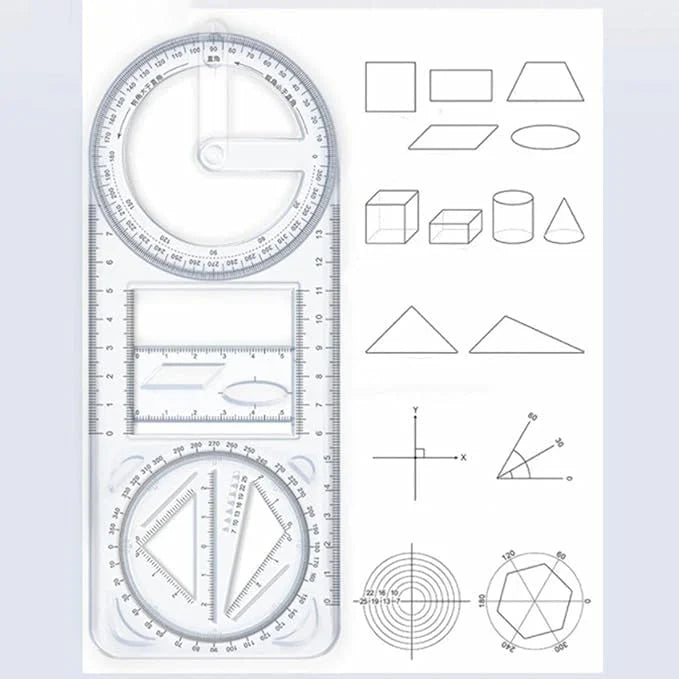All in one - Multifunctional Geometric Ruler.g (Buy 1 Get 1 Free).g