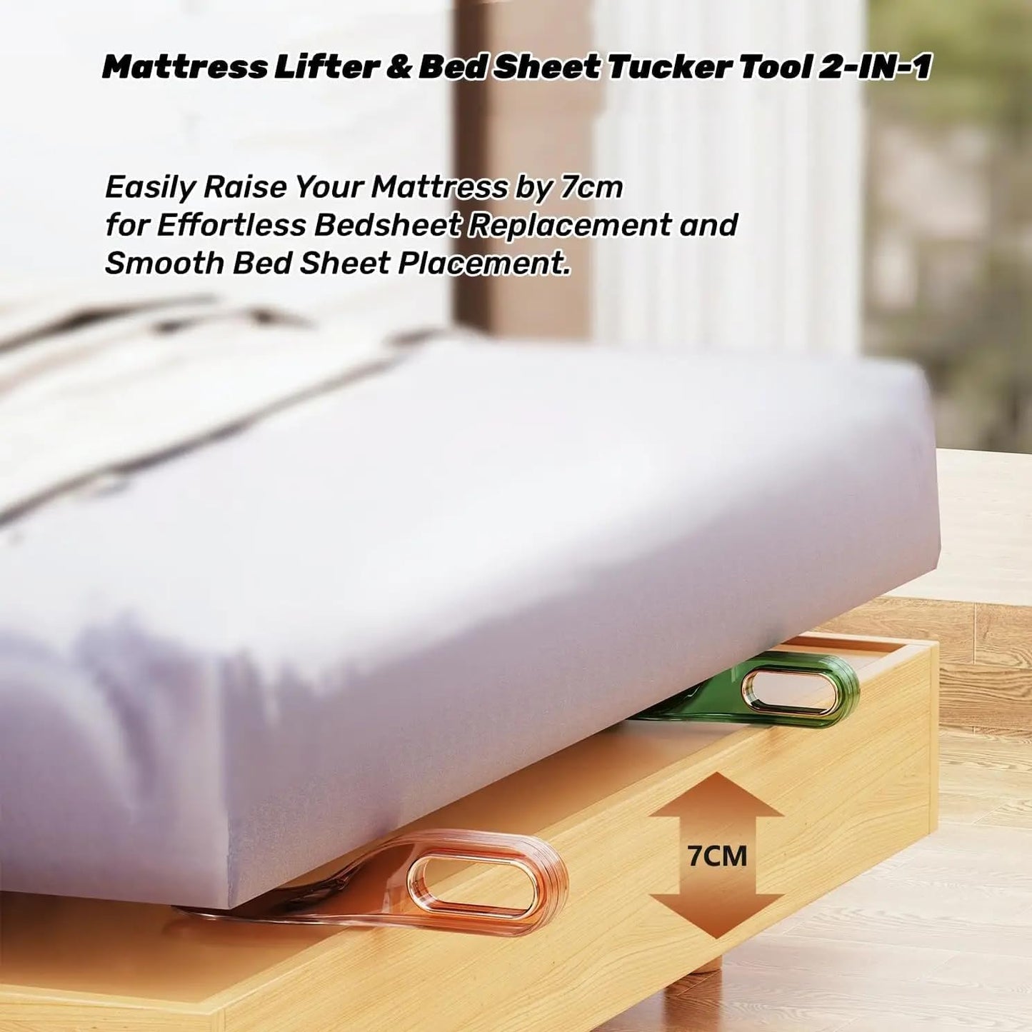 Mattress Lifter & Bedsheet Tucker Tool- .g