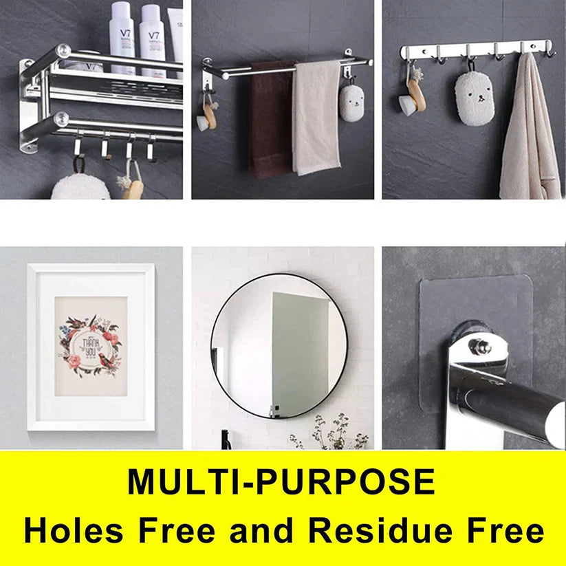 Wall Adhesive Hooks, No-Drilling Waterproof Screw for Hanging