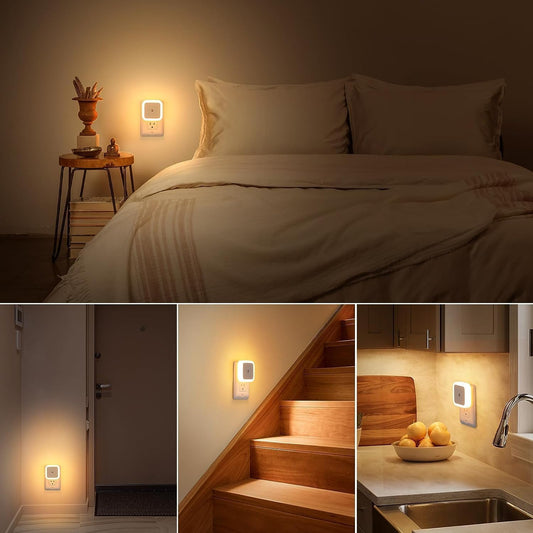 Automatic Motion Sensor Light - Compact, Energy-Saving Night Lamp for Bedrooms, Hall, Staircase, Kids Room