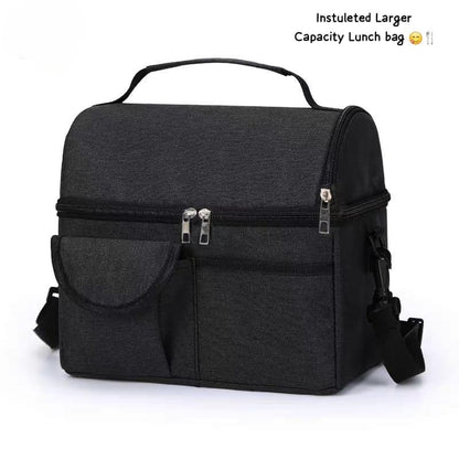 Double Deck Insulated Lunch Bag for Office & Travel – Leakproof, Spacious & Stylish