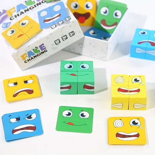 Face Changing Cube Toys with Bell