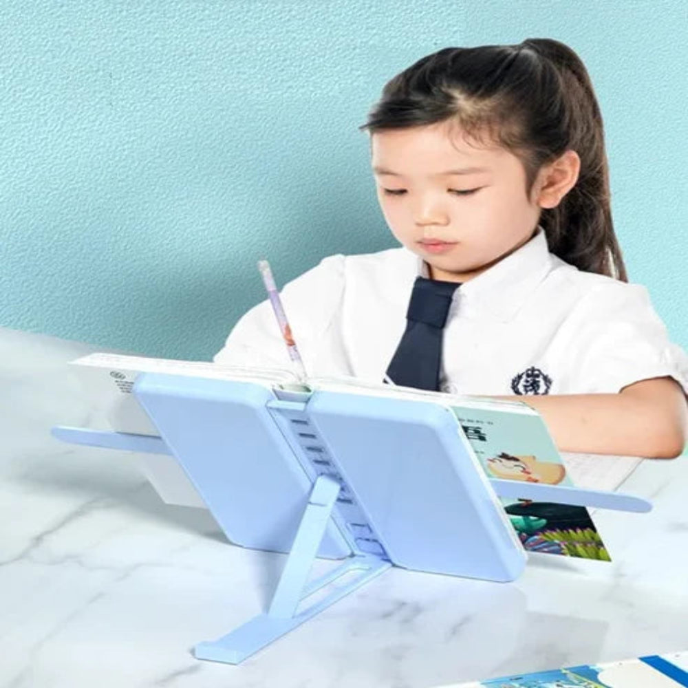 Foldable 4-in-1 Mobile, Tablet & Book Stand with Pencil Box – Compact & Multipurpose Organizer