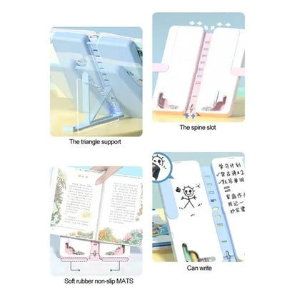 Foldable 4-in-1 Mobile, Tablet & Book Stand with Pencil Box – Compact & Multipurpose Organizer