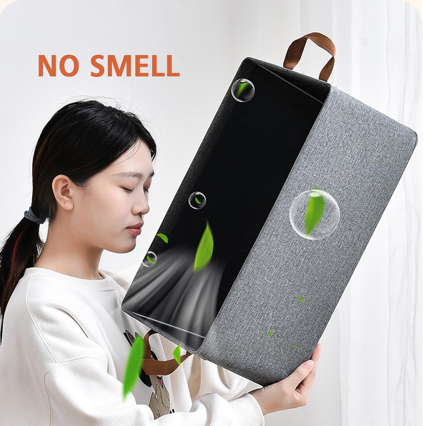 26L Grey Folding Wardrobe Organizer