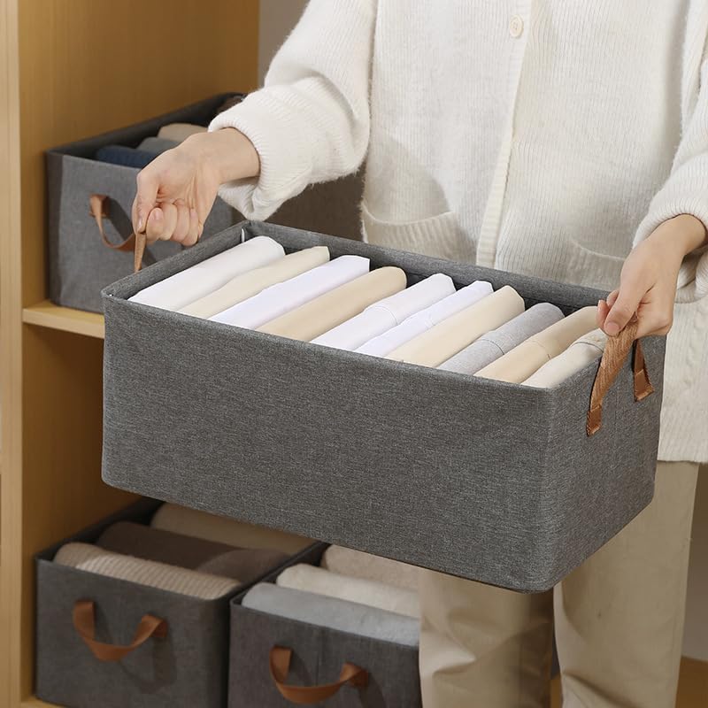 26L Grey Folding Wardrobe Organizer