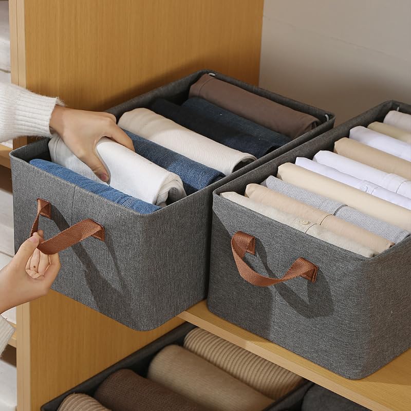 26L Grey Folding Wardrobe Organizer