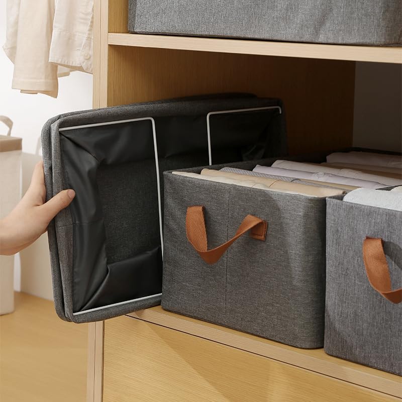26L Grey Folding Wardrobe Organizer