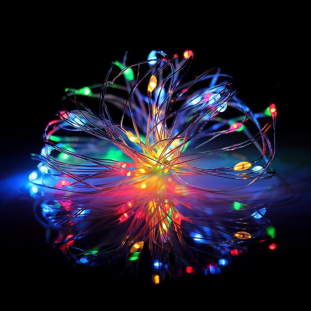 LED String Fairy Lights – Multi-Color Decorative Lights Without Star, Indoor & Outdoor Use (Pack of 1)