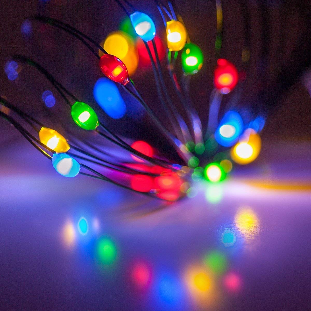 LED String Fairy Lights – Multi-Color Decorative Lights Without Star, Indoor & Outdoor Use (Pack of 1)