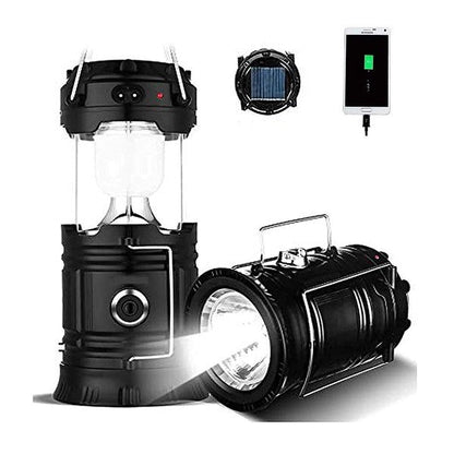 Rechargeable Solar and Charging LED Lantern Torch, Portable Camping And Home Emergency Lights With 2 Power Sources High Light Travel Battery Lantern Torch Lamp