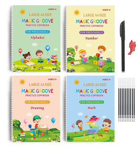 Large A4 Size Magic Groove Practice Copy Book