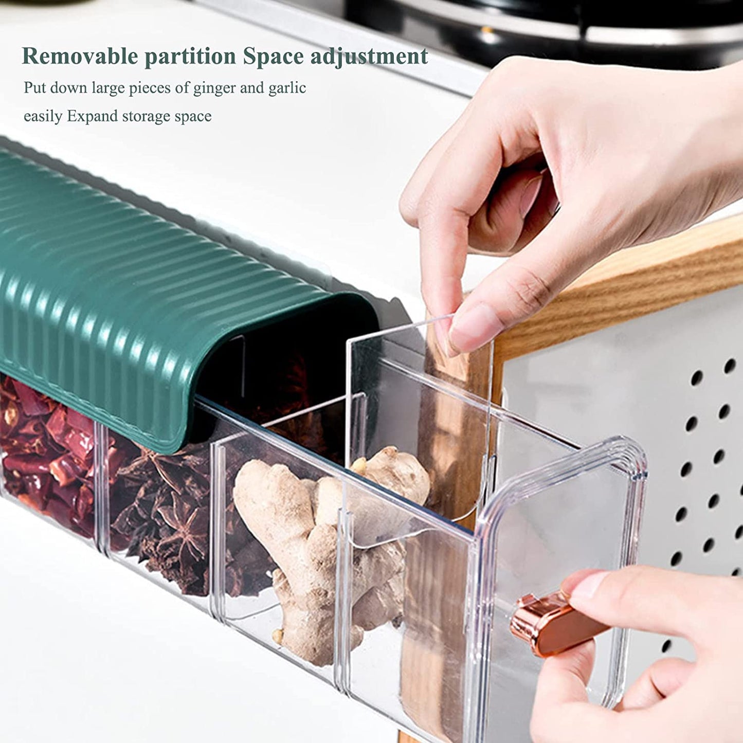 6 Slot Socks Organizer– Drawer Divider & Storage Box for Socks, Underwear & Accessories (Pack of 1)