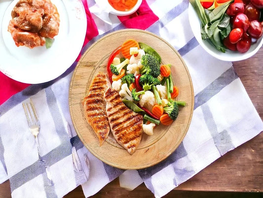 Wood Serving Round Plate