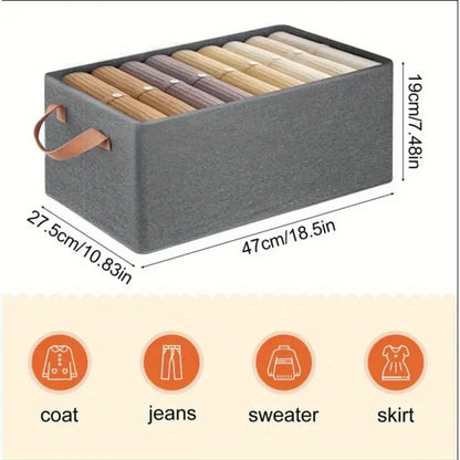26L Grey Folding Wardrobe Organizer
