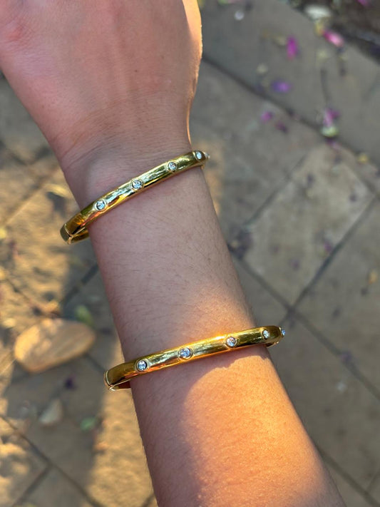 Anti Tarnish Diamond Studded Kada-1pcs