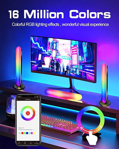 Smart RGB LED Light Bars with Music Sync & Ambient Lighting