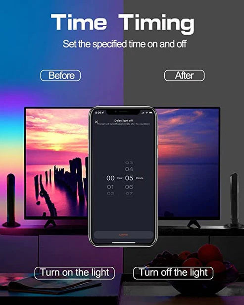 Smart RGB LED Light Bars with Music Sync & Ambient Lighting