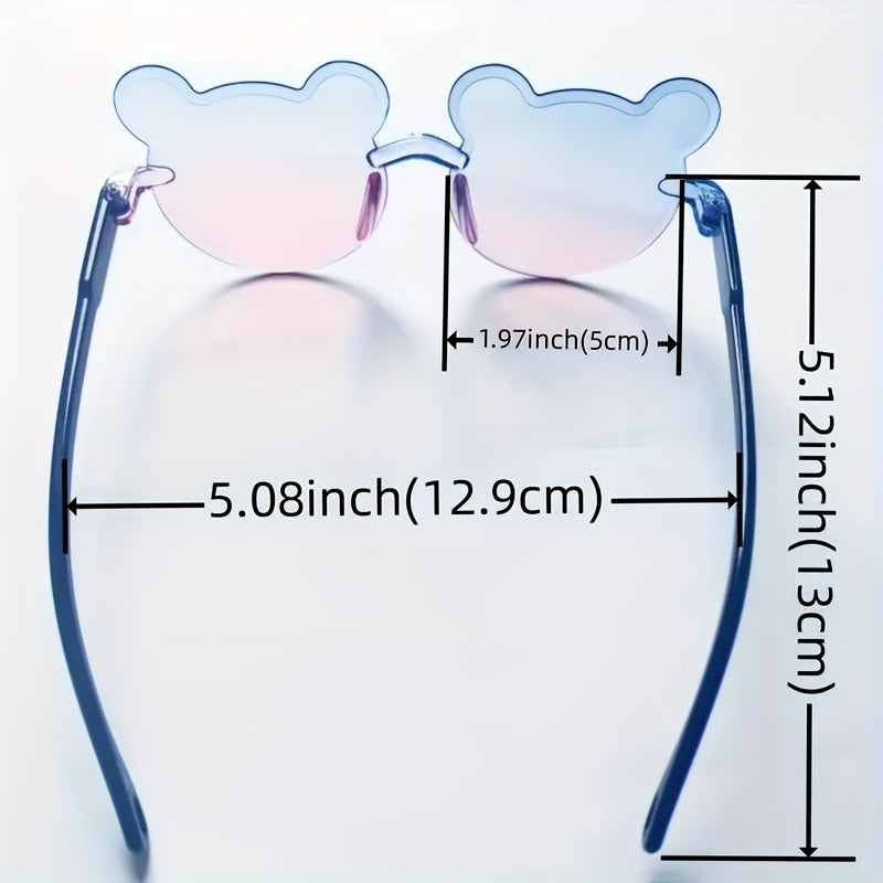 1 Pc Cute Bear Glasses for Youngsters, Boys and Girls Photo Decorative Glasses