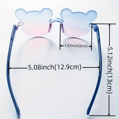 1 Pc Cute Bear Glasses for Youngsters, Boys and Girls Photo Decorative Glasses