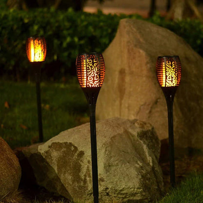 Solar Flame Light – Outdoor Waterproof Flickering Lamp for Garden & Party Decoration